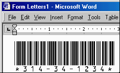 word for mac insert zip code barcode