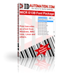 MICR E13B Font Advantage Package